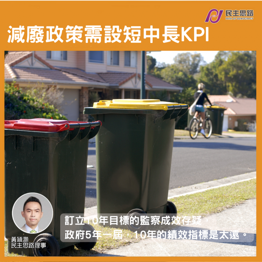 減廢政策需設短中長KPI